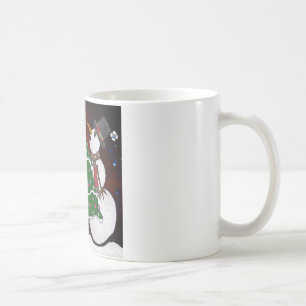 Mug Arbre de Noël Snowman Surprise Art Imprimer