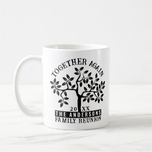 Mug Arbre de réunion de famille avec nom et date