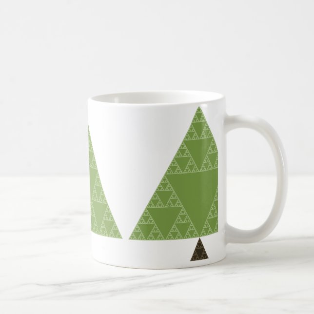 Mug Arbre de triangle de Sierpinski (Droite)