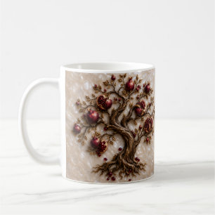Mug Arbre de Vie avec Grenades   Art en Relief 3D
