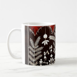 Mug Arbre de vie tribal Warli - bois walart
