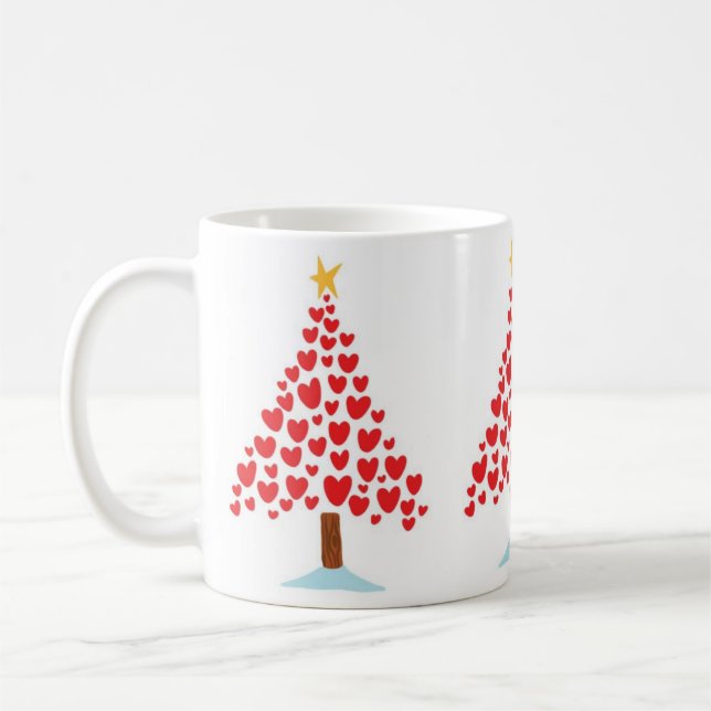 MUG **ARBRE DES COEURS DE NOËL** (Gauche)