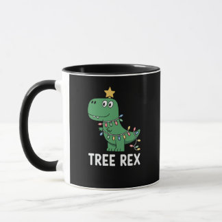 Mug Arbre Drôle Rex Noël Dinosaure Vacances Jeu de Mot