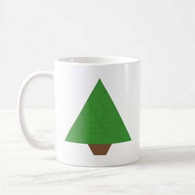 Mug Arbre du talon triangulaire à double face (Gauche)