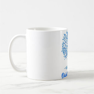 Mug Arbre féminin Ruban Bleu Sensibilisation au diabèt