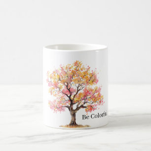 Mug Arbre jaune rose