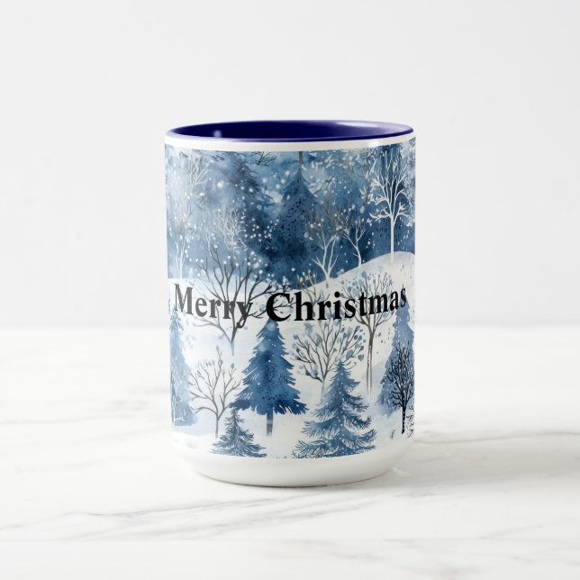 Mug Arbres de Noël Blue White Mountain (Centre)
