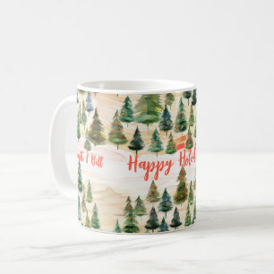 Mug Arbres de Noël Forêt rustique