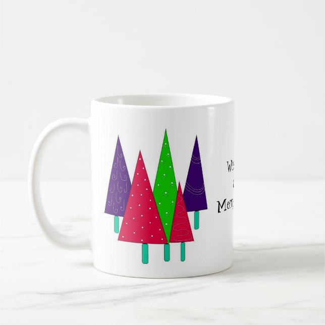 Mug Arbres de Noël lunaires (Gauche)