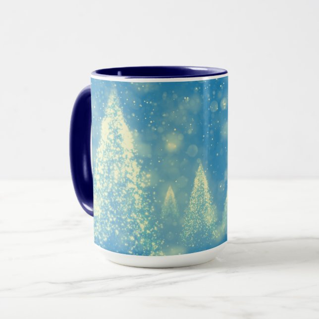 Mug Arbres de Noël magiques (Devant gauche)
