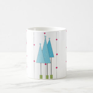 Mug Arbres fantaisistes bleus
