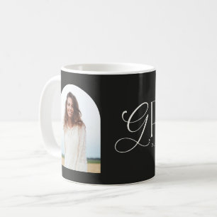 Mug Arc de graduation moderne beige géométrique