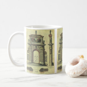 Mug Arc de porte de jardin vintage, architecture de la