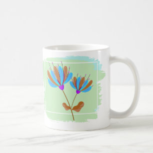 Mug Arc en arc-en-ciel Brush Conception géométrique