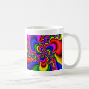 Mug arc-en-ciel art fractal