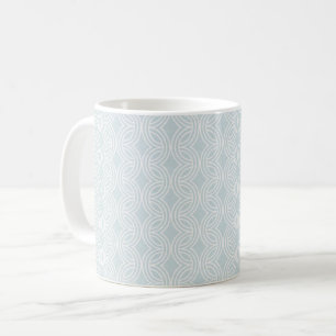 Mug Arc-en-ciel bleu neutre géométrique