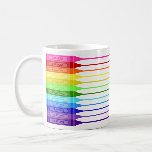 Mug Arc-en-ciel Crayon Fun Strips (Gauche)