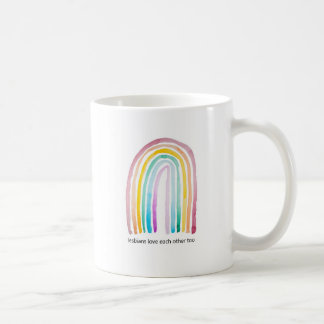 Mug arc-en-ciel d'amour lesbienne