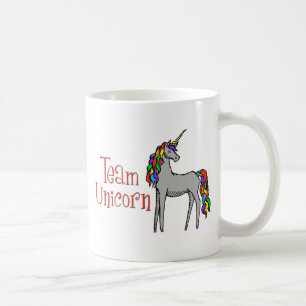 Mug Arc-en-ciel de licorne d'équipe