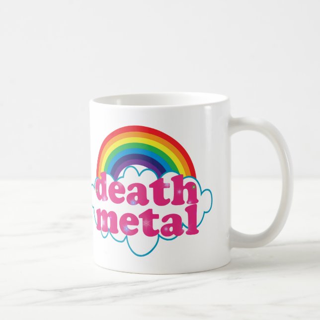 Mug Arc-en-ciel en métal de la mort ! (Droite)