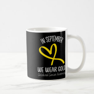 Mug Arc-en-ciel En Septembre Nous Portons Or Cancer En