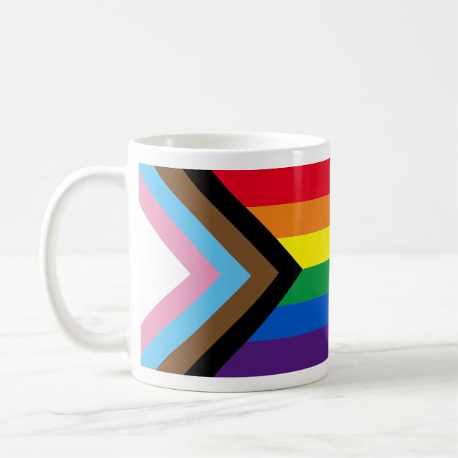 Mug Arc-en-ciel Lgbtq drapeau de la diversité gay (Gauche)