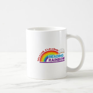 Mug Arc-En-Ciel Rétro vintage Regardez Son Dans Un Liv