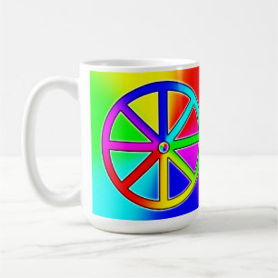 Mug Arc-en-ciel Roue Dharma - Bouddhiste