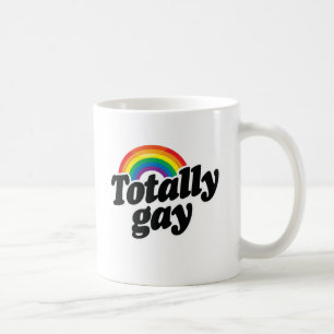 MUG ARC-EN-CIEL TOTALEMENT GAI - BLANC - .PNG