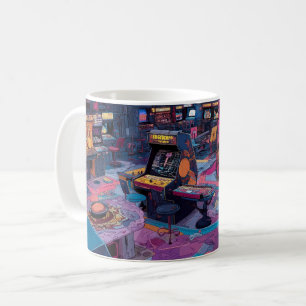 Mug Arcade Rétro Futuriste dans l'Espace