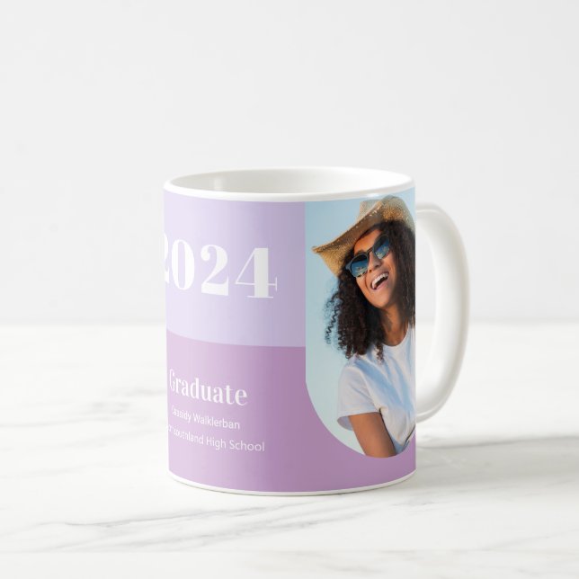Mug Arch Purple Photos Graduation (Devant droit)