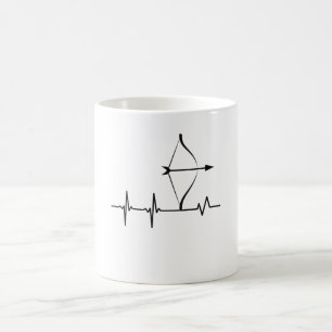 Mug Archer à pulse à battement de coeur à l'arc et à i