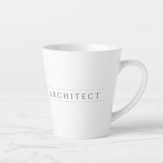 Mug ARCHITECT Latte / Sépia (Droite)