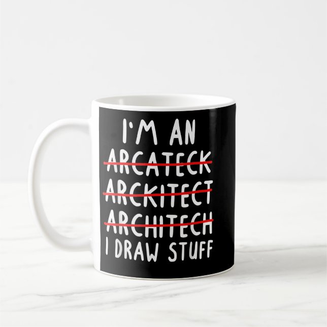 Mug Architecte amusant Art Hommes Femmes Architecture  (Gauche)