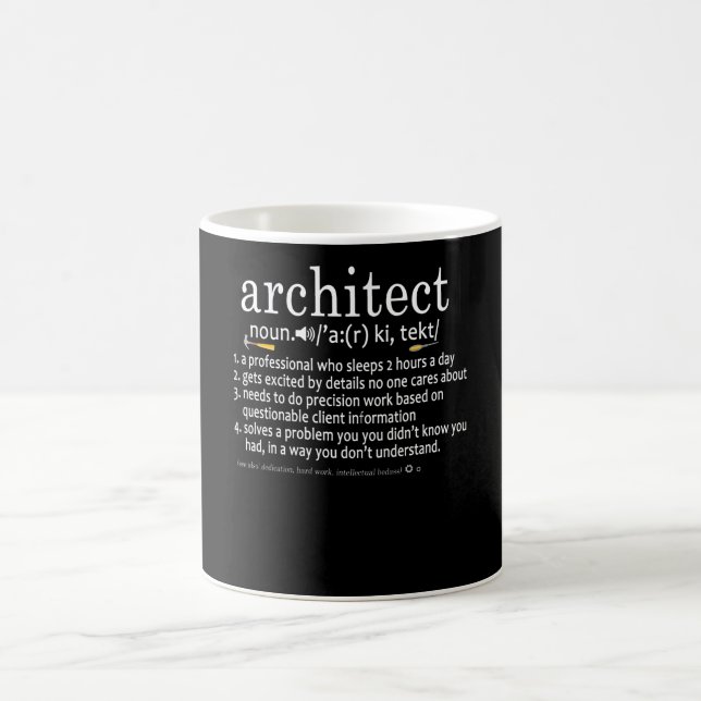 Mug Architecte Définition Drôle Amant Architecture (Centre)