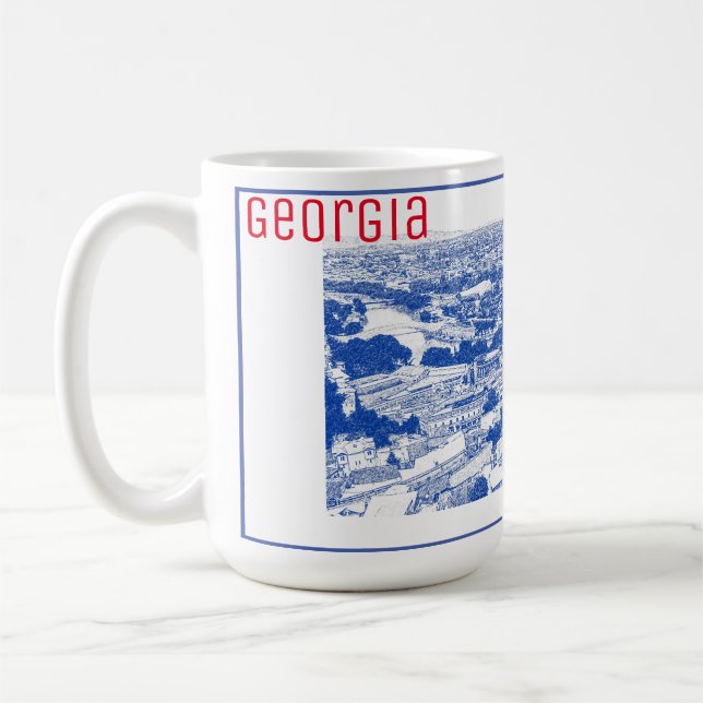 Mug Architecture de rue Tbilissi Georgia (Gauche)