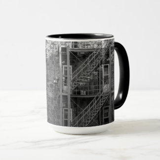 Mug Architecture en pierre noire et blanche