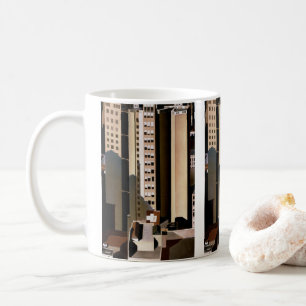 Mug Architecture vintage, gratte-ciel par Sheeler, 192