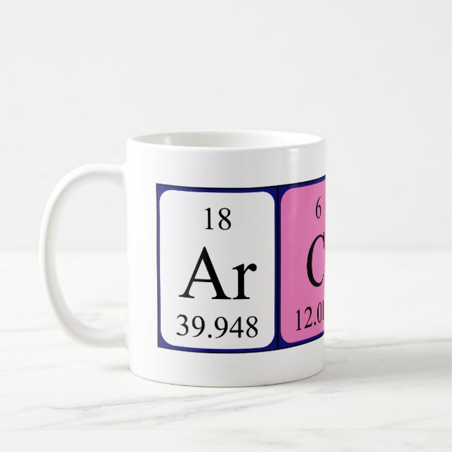 Mug Archiver la taille du nom de table périodique (Gauche)