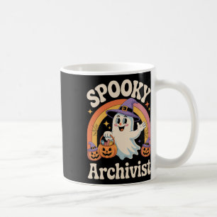 Mug Archiviste éffrayant Cute Ghost Citrouille Archive