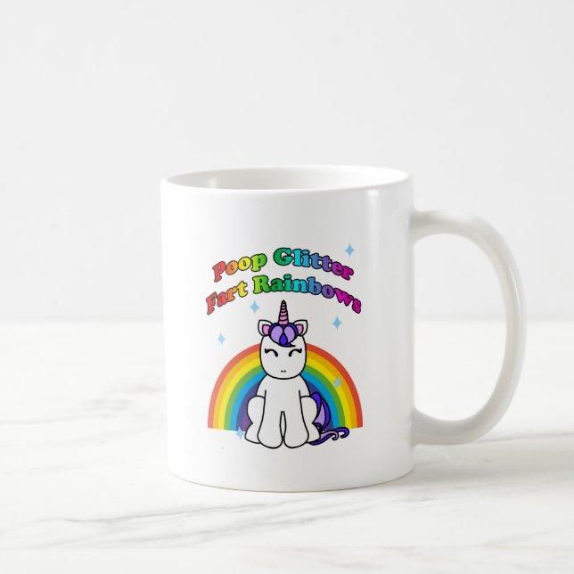 Mug Arcs-en-ciel de pet de parties scintillantes de (Droite)