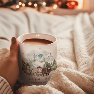 Mug Arctic Whimsy   Paix, Amour & Lumière de Fêtes 