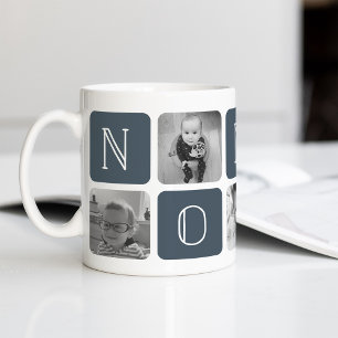 Mug Ardoise   Collage photo de grand-père NONNO
