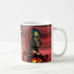 Mug ARES CYBORG PORTRAIT Red Science Fiction Sci-Fi