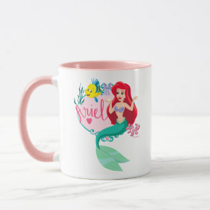 Mug Ariel avec le nom du flet graphique