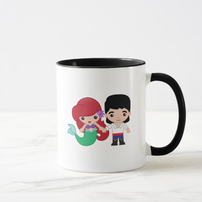 Mug Ariel et le prince Eric Emoji (Droite)