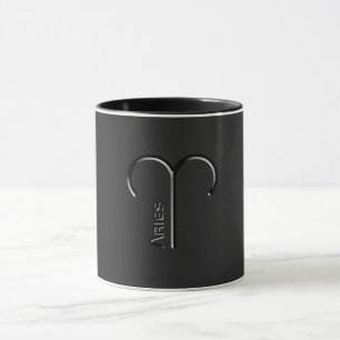 Mug ARIES, Conception abstraite du signe zodiaque,