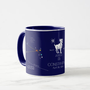 Mug Aries de Zodiac Constellation