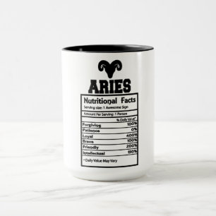 Mug Aries Faits nutritionnels