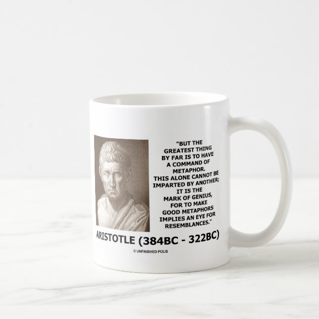 Mug Aristote Commande De Métaphore Marque De Citation  (Droite)
